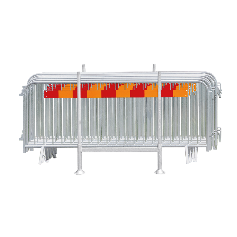 Kravallstaket 2,5m fast fot kit 25st
