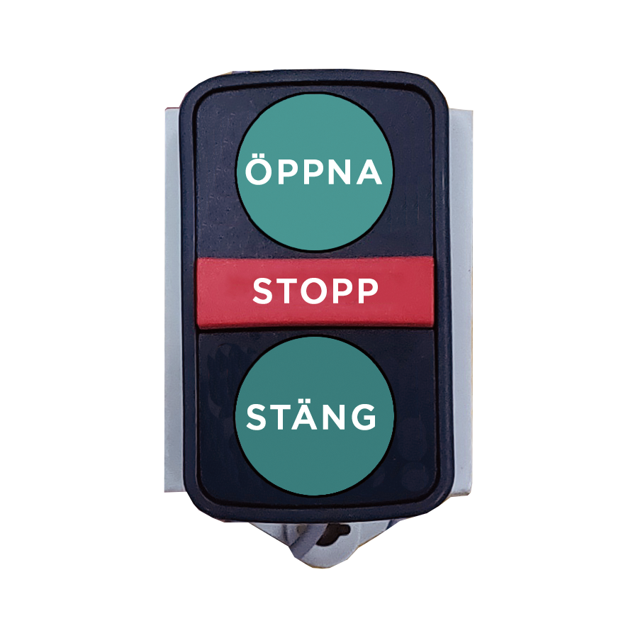 Tryckknapp öppna/stopp/stäng