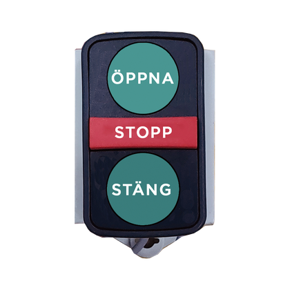 Tryckknapp öppna/stopp/stäng