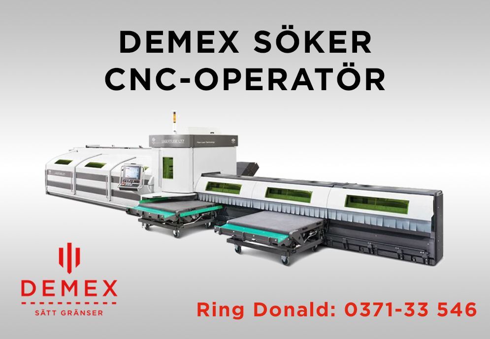 Demex söker CNC-operatör