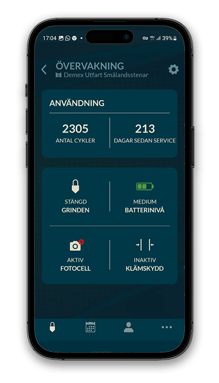 skärm demex app